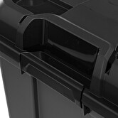 Boîte en plastique 160l, noir Bunker+