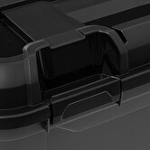 Boîte en plastique 160l, noir Bunker+