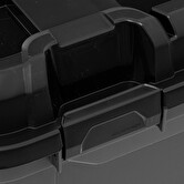 Boîte en plastique 80l, noir Bunker+