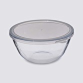 Bol à mixer 23cm avec couvercle, verre 