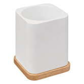 Brosse wc en résine, blanc Naturéo