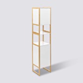 Colonne 2 portes, blanc Naturéo