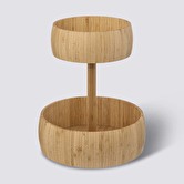 Corbeille à fruits 2 niveaux Bambou