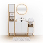 Distributeur de savon en résine, blanc Naturéo