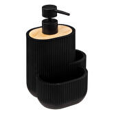 Distributeur de savon avec accessoires 500ml, noir Blackwood