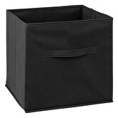 Etagère 6 cases avec 6 boîtes de rangement, noir Mix'n modul