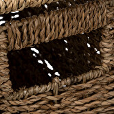 Étagère avec 4 paniers, roseau naturel Vannerie