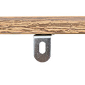 Étagère colonne d'angle, effet chêne naturel 