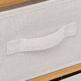 Meuble étagère avec 6 paniers, bambou Tidy box