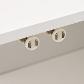 Meuble vasque 2 portes, blanc Naturéo