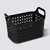 Panier ajouré plastique 4l, noir Ajura