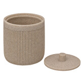 Pot à cotons, lin Onyx