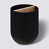 Pot à ustensiles 2 compartiments, noir Blackwood