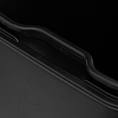 Poubelle rectangulaire à pédale métal 50l, noir Ariane