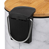 Poubelle soft close métal 3l, blanc Lea