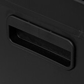 Poubelle de tri sélectif à pédales métal 2x30l, noir Ariane