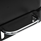 Poubelle de tri sélectif à pédales métal 2x30l, noir Ariane