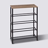 Range-chaussures console, effet chêne naturel Aliaj