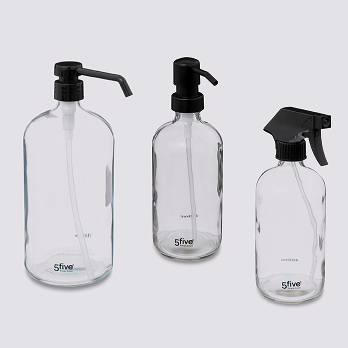 Distributeur de savon, transparent, 3 pièces Distri'verre