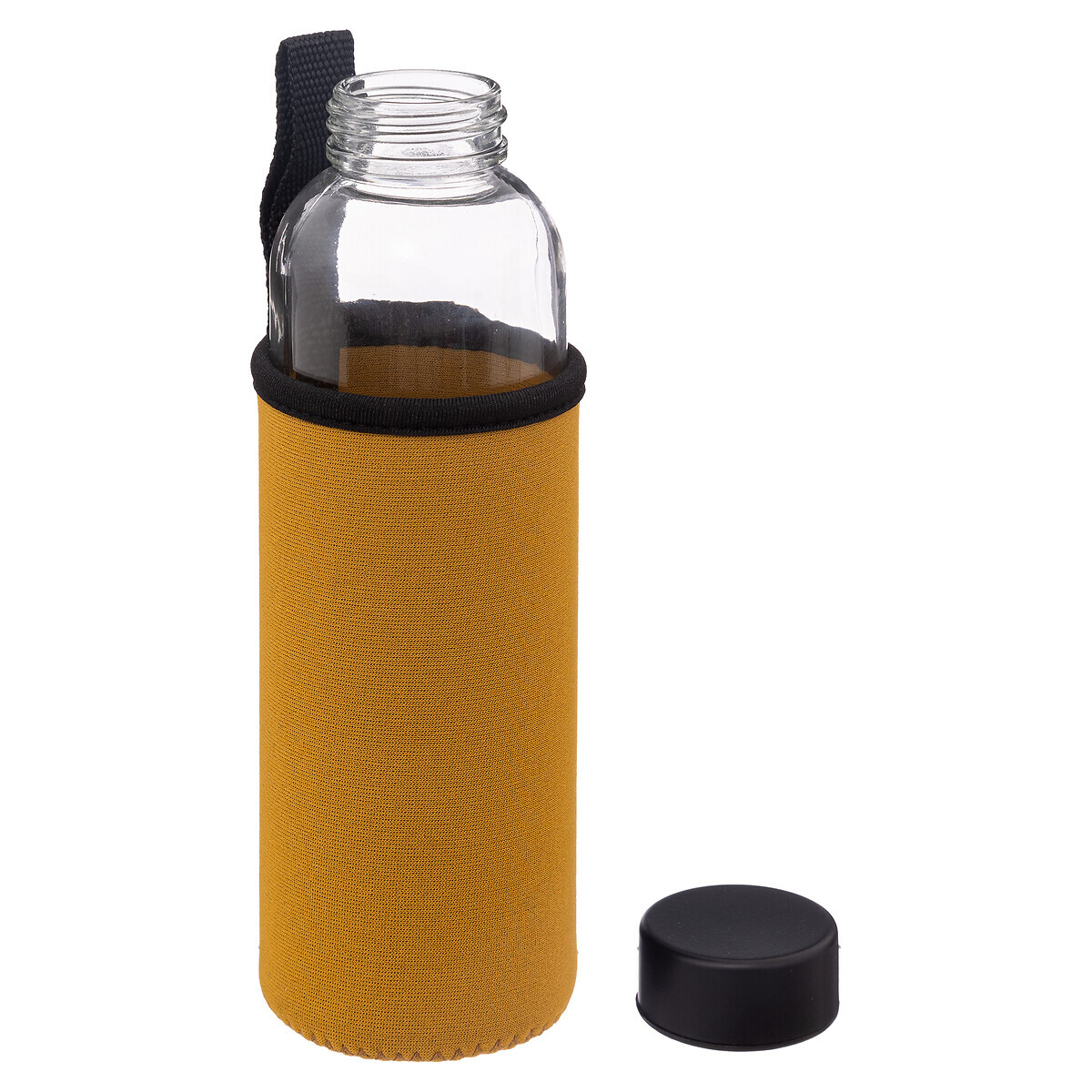 Bouteille réutilisable verre, housse néoprène 0,5l