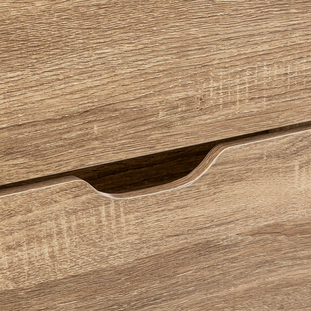 Meuble range-chaussures x24 miroir, effet chêne Drawy