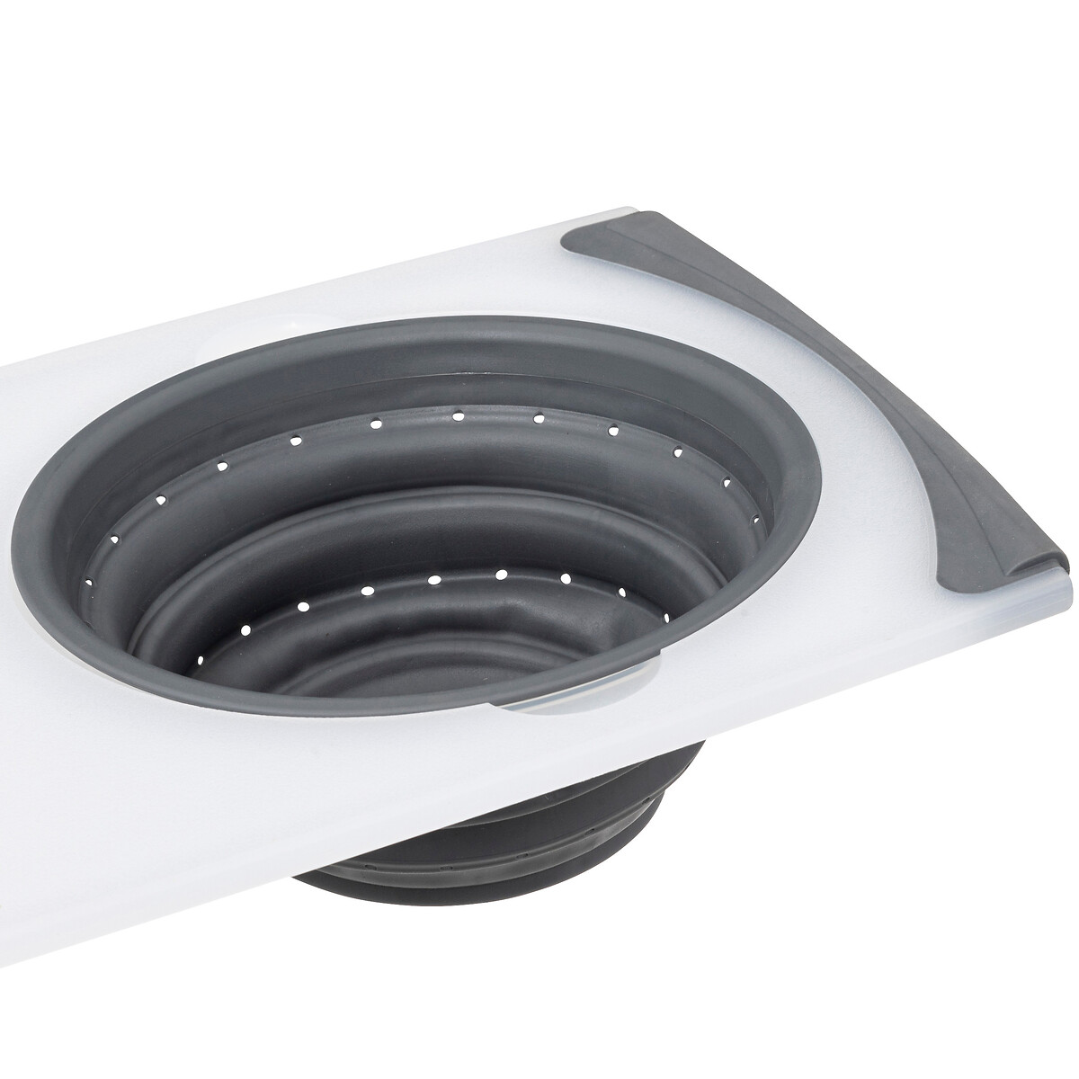 Planche à découper avec passoir retractable 