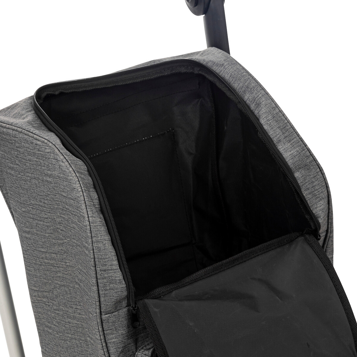 Chariot pliant 4 roues, gris 