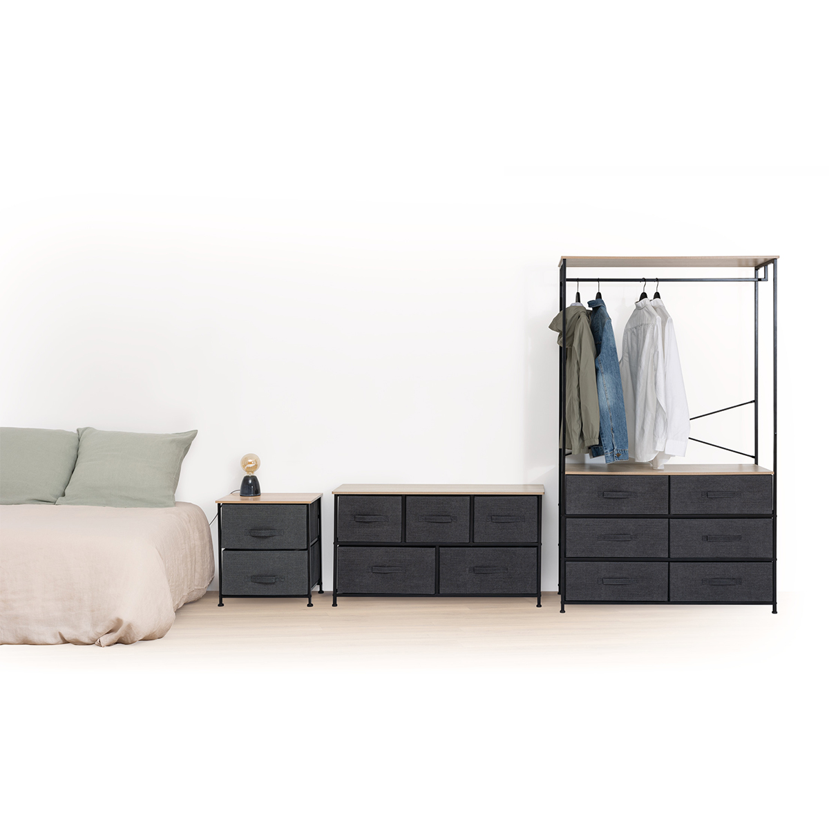 Commode basse 5 tiroirs Tissa