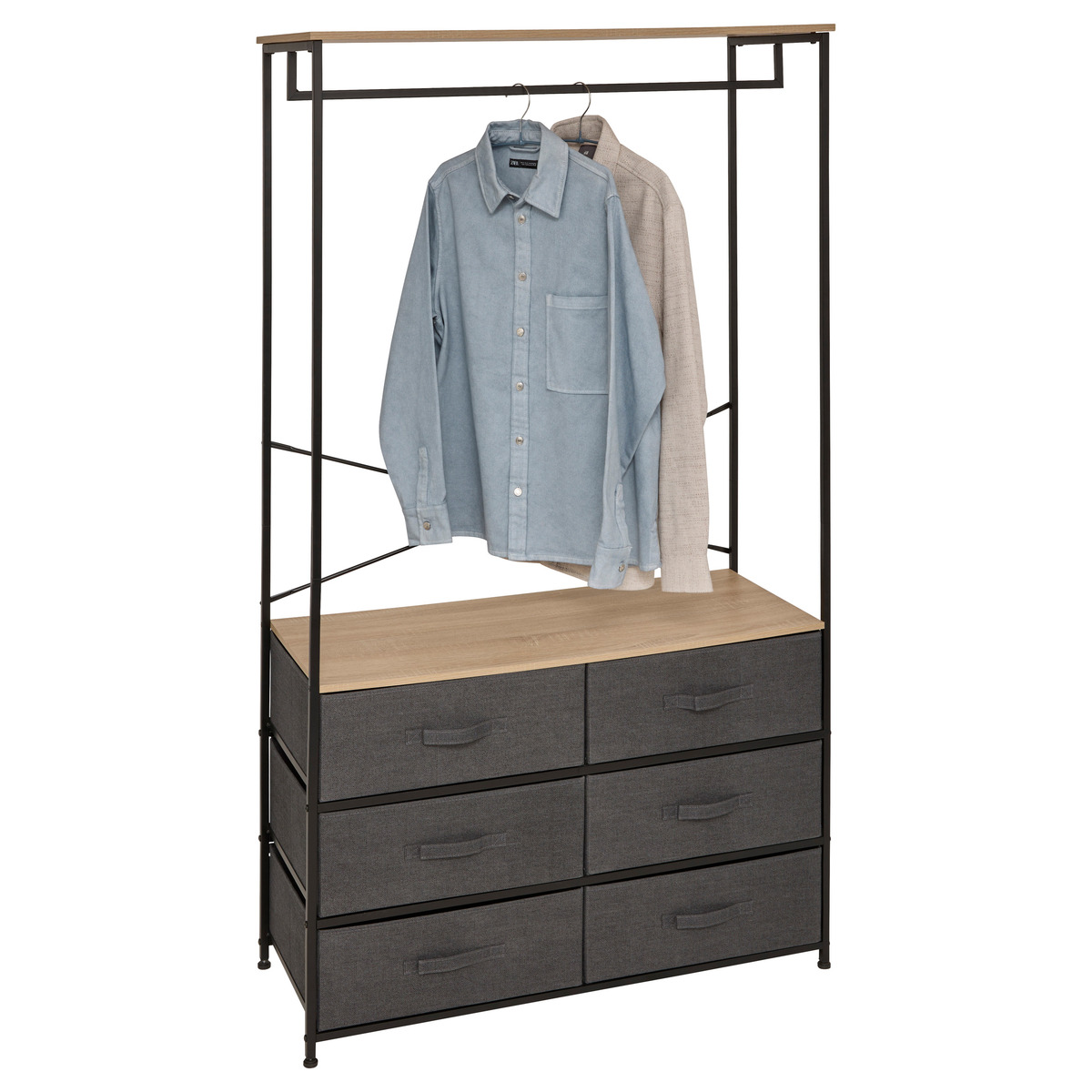 Dressing penderie 6 tiroirs Tissa