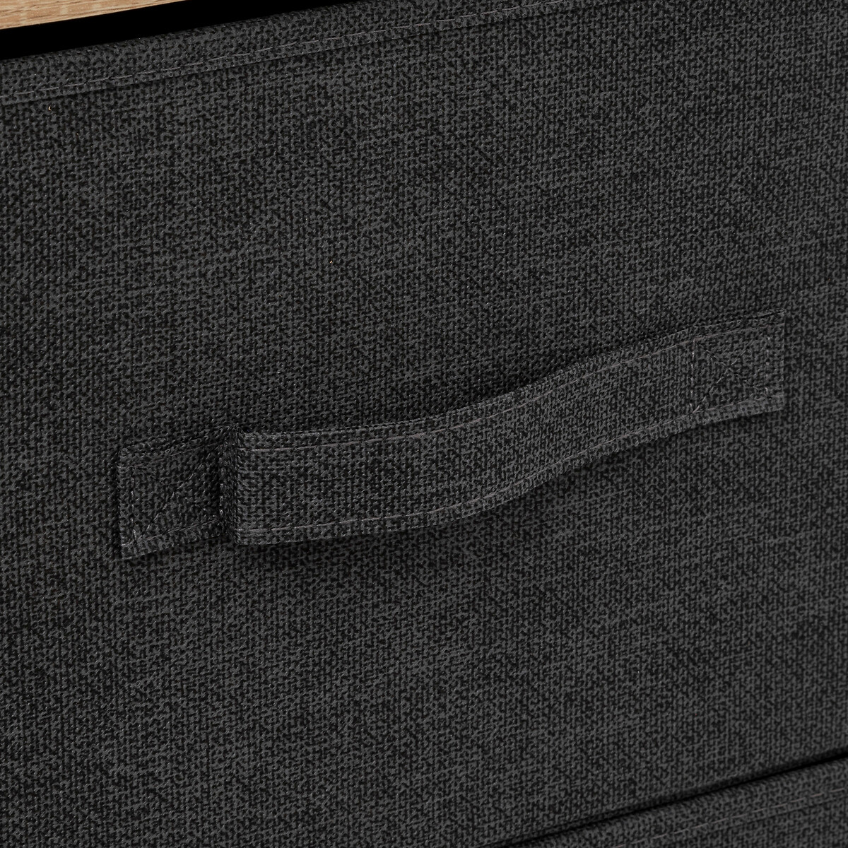 Rangement haut 5 tiroirs, gris foncé Tissa