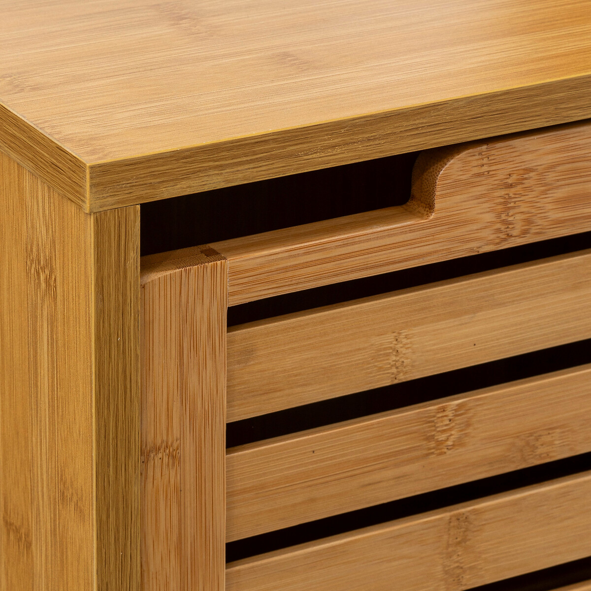 Meuble étagère 1 porte, bambou Sicela