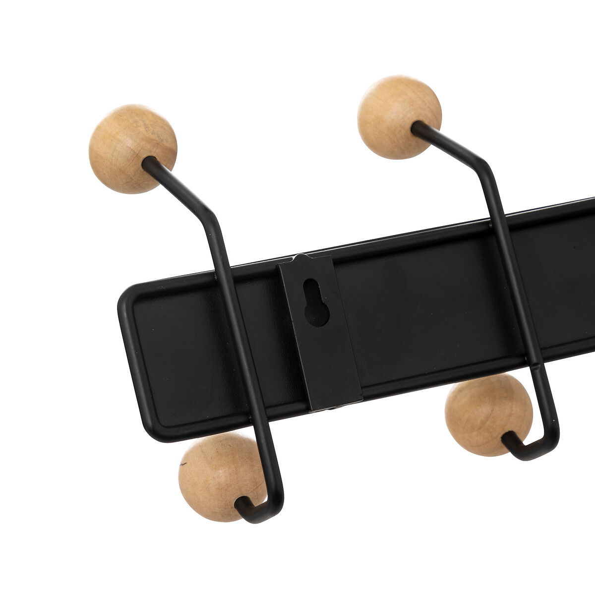 Patère 10 têtes bois/métal Blackwood