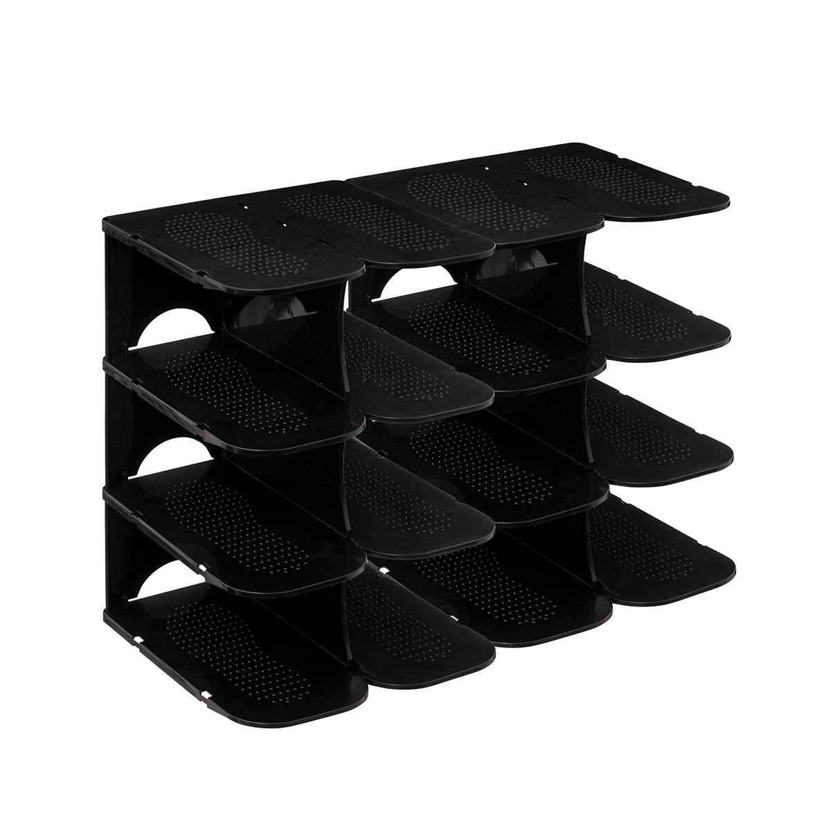 Range-chaussures x4, plastique Spacy