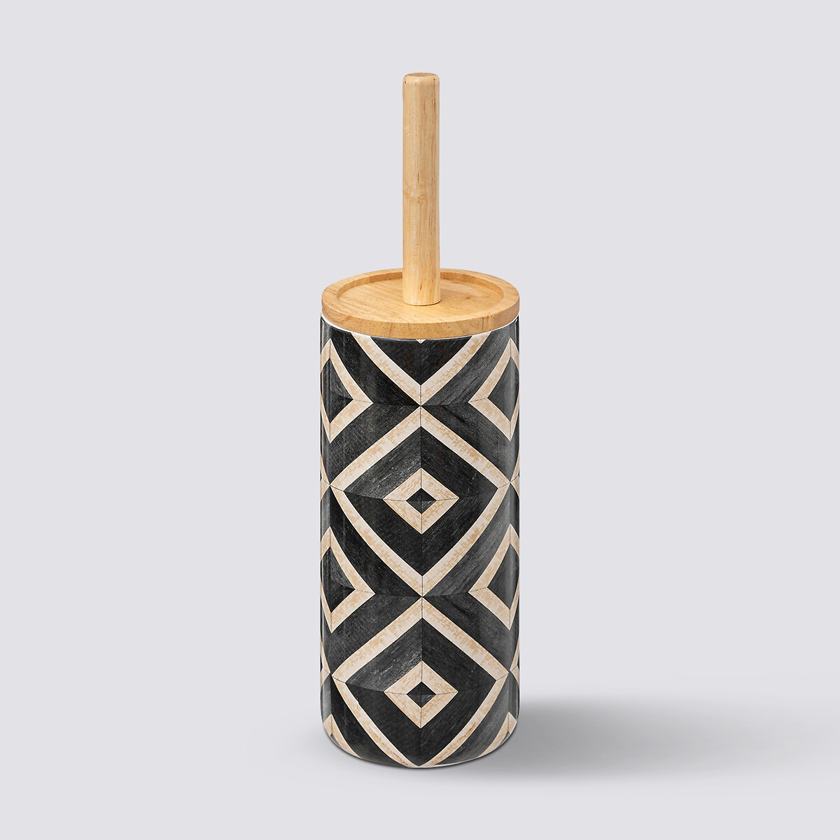 Brosse wc, noir et beige Canvas