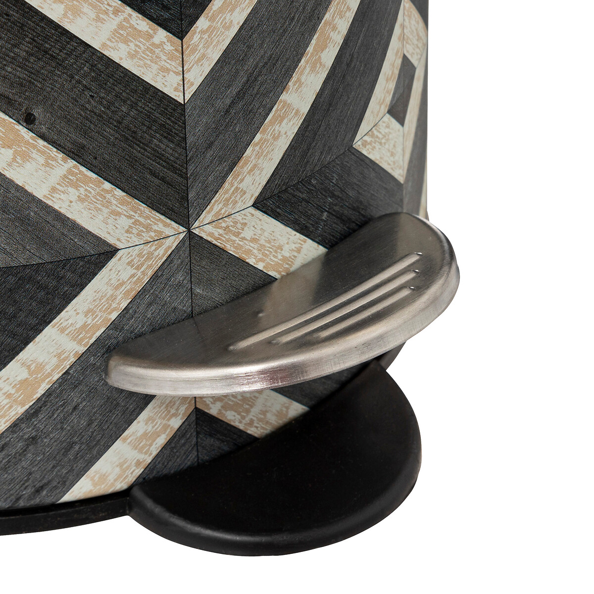 Poubelle soft close 3l, noir et beige Canvas