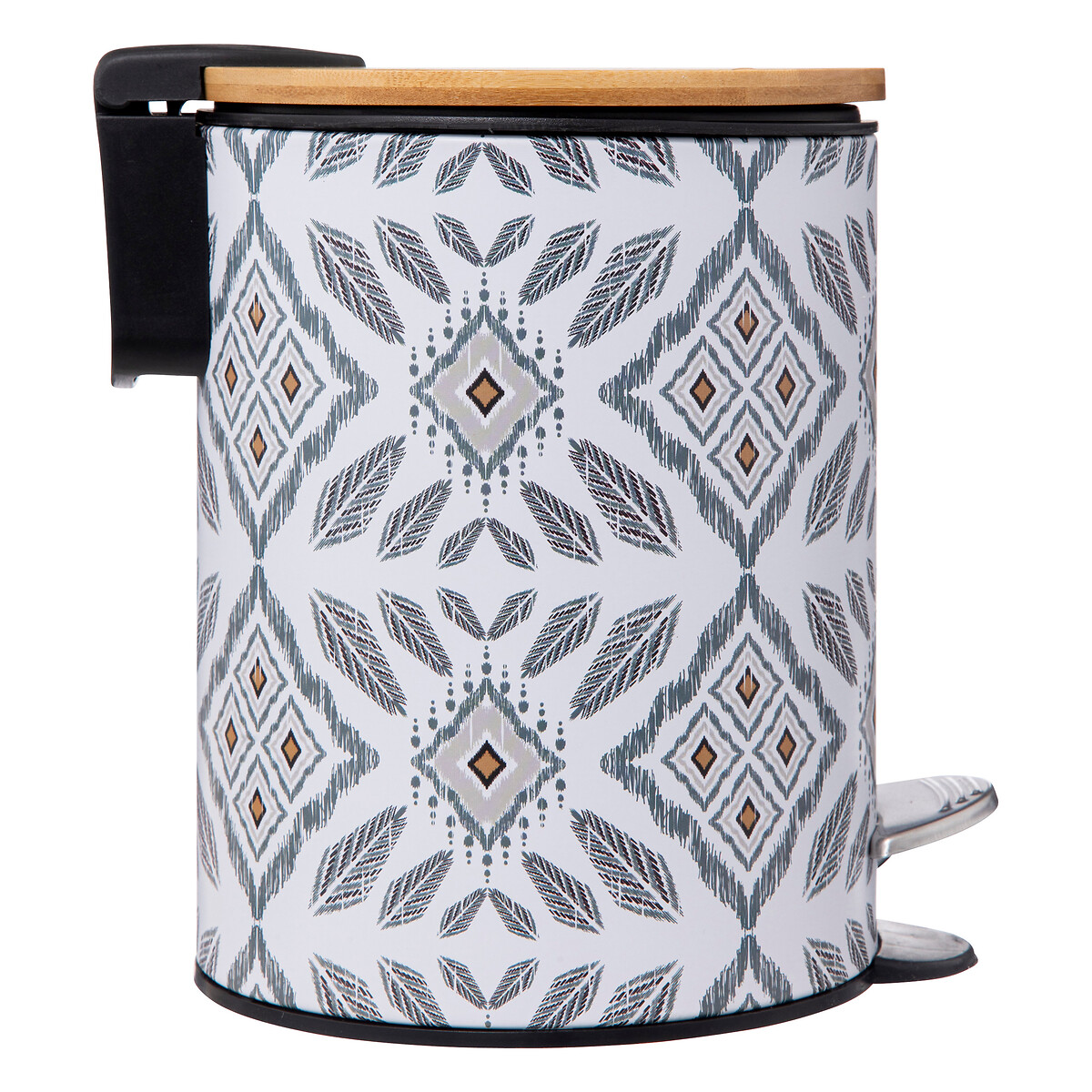 Poubelle soft close 3l, blanc et vert Hapache