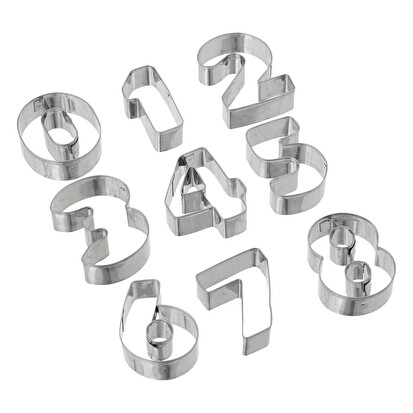 Lot de 30 emporte-pièces chiffres et lettres 