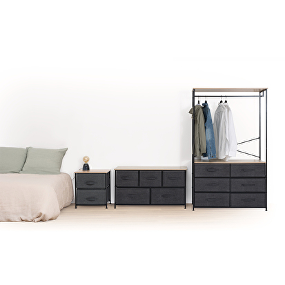 Dressing penderie 6 tiroirs Tissa