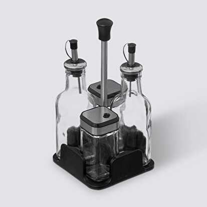 Set bouteille huille/vinaigre x4 