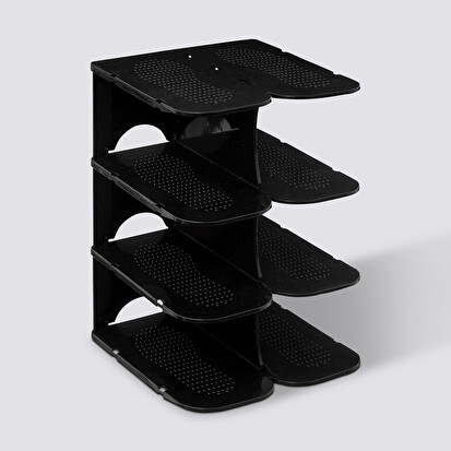 Range-chaussures x4, plastique Spacy