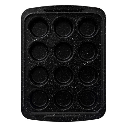 Moule 12 muffins 32x13,5cm, acier Caractère