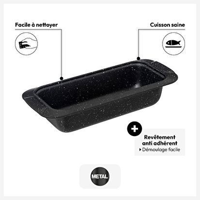 Plat à cake 32cm, acier Caractère