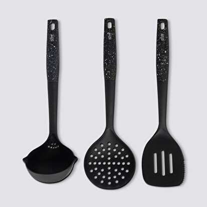 3 ustensiles de cuisine, noir Caractère