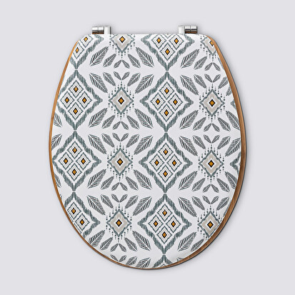 Abattant wc, blanc et vert Hapache