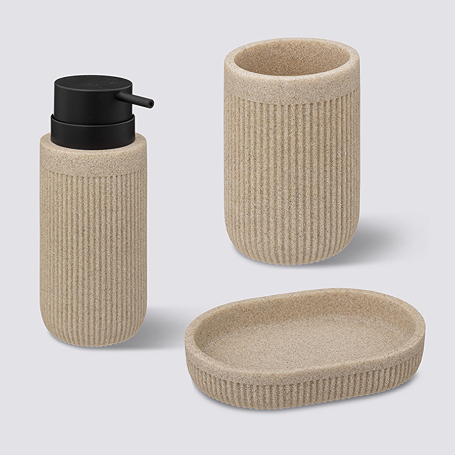 Set d'accessoires en grès Onyx