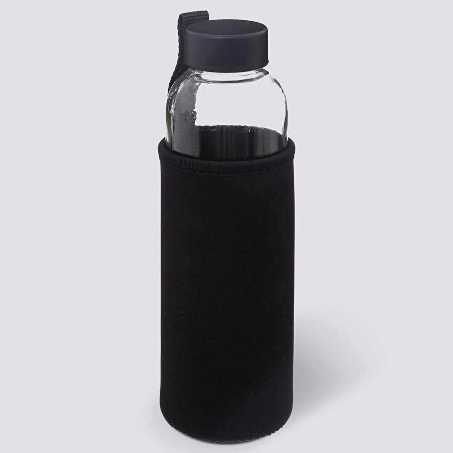 Bouteille réutilisable verre, housse néoprène 0,5l