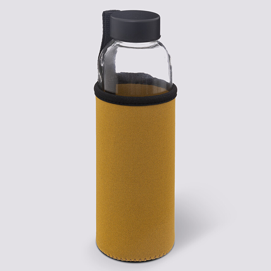 Bouteille réutilisable verre, housse néoprène 0,5l