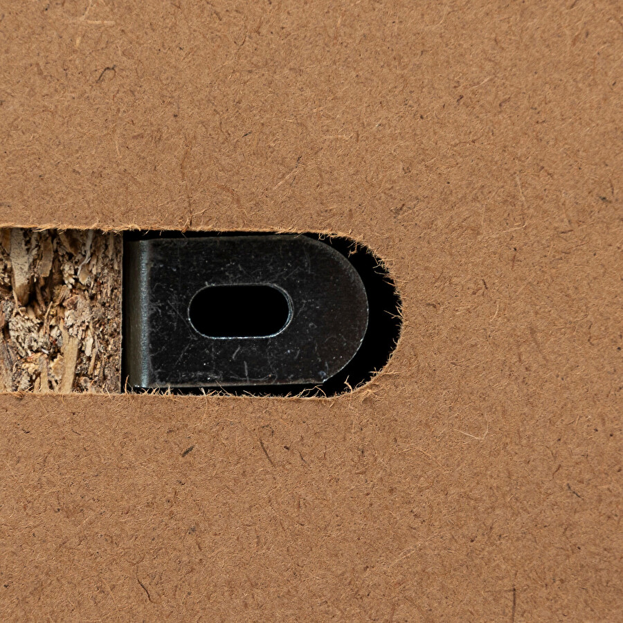 Console 2 tiroirs, effet chêne naturel Abana