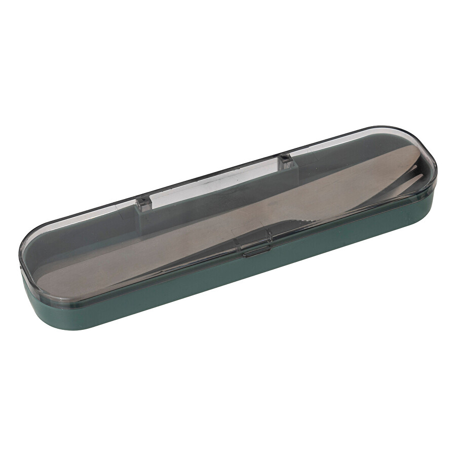 Lunch box double compartiments avec couverts 