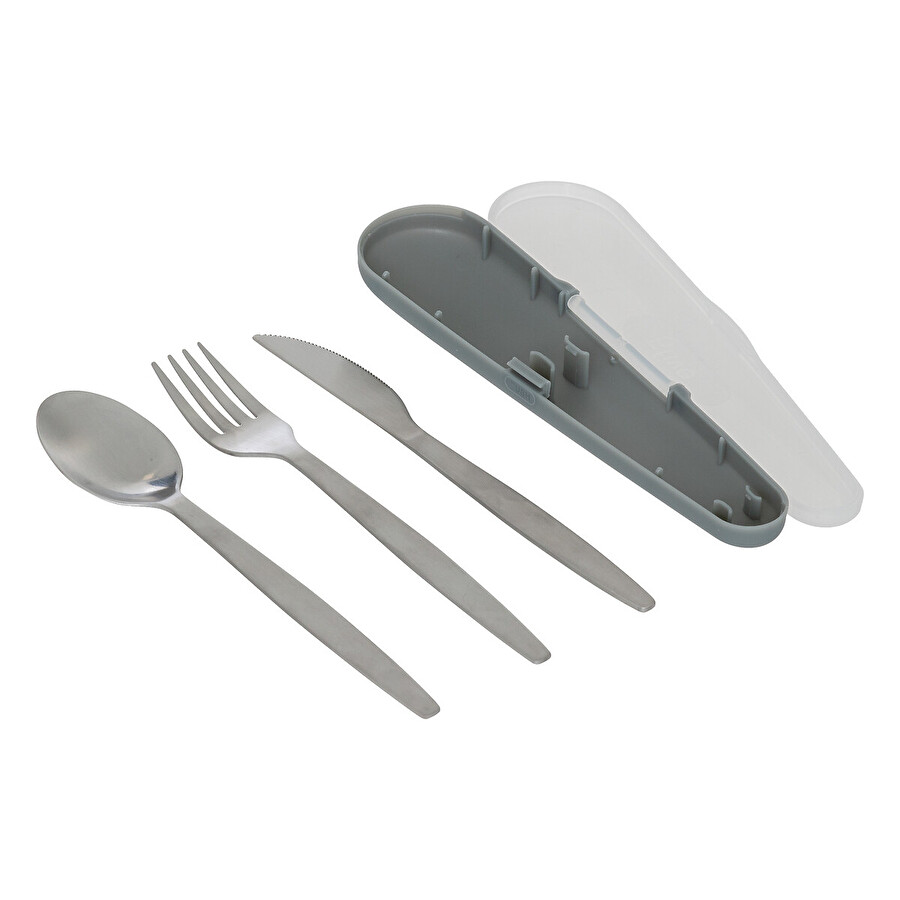 Set couverts et boites, inox 